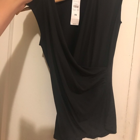 Ann Taylor wrapped blouse black, XS - Picture 5 of 6